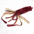 Detailed view of dark red squid plush toy with soft tentacles and realistic details - Burgundy / 65cm (Including Tentacles)