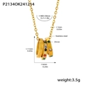 P2134-gouden Gemengde Kleur Zirkoon Ketting