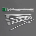 Set de cepillos limpiadores de pajitas de 175 mm en acero inoxidable con cerdas suaves de nylon - Mango de Plástico 17,5 cm Embalaje Individual