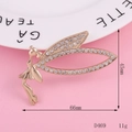 Ciondolo fata ballerina dorata con strass per creazioni fai-da-te e cover cellulari - D469 Grande Fata Volante (Oro)