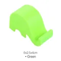 Cute green elephant-shaped smartphone holder minimalist desk stand 6x2.5x4cm - Green
