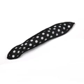 Soft sponge hair roller featuring a stylish black and white polka dot pattern design - Black
