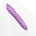 Purple polka dot foam hair roller for heatless overnight curling and styling - Purple