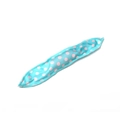 Blue soft sponge hair roller with pink polka dot pattern for heatless curls - Blue