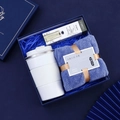 [sapphire Blue] Thermos Cup + Hand Cream + Towel