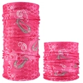 Pink paisley seamless neck gaiter for outdoor cycling with multi-functional design - Pink Paisley