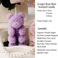 |large Rose Bear Purple (fragrance: Lavender