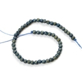 Lapis lazuli 4mm faceted round natural stone beads with gold specks for DIY jewelry - 4mm (50 Pcs) / Electroplated Green