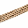Macro detail of 5x8mm beige geode agate beads with natural matte texture for jewelry - 5x8mm (39pcs) / Electroplated Wine Yellow
