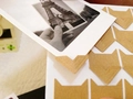 Coins photo en papier kraft marron en forme d'oreille de chat pour album photo DIY - 24 Pièces / Couleur Kraft