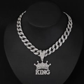 Silver Pendant with 18inch Cuban Chain