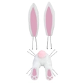 Rabbit Ear Tail Set - Pink and White