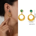 Ring Pendant Earrings