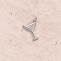 Pendentif En Forme De Gobelet En Zircon (couleur Or Blanc) [195 X 165 Mm (ouverture : 3 Mm)] | 1 Pièce/paquet