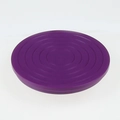 Mini 360 rotating cake turntable in purple with concentric circle texture and steel bearings - Purple