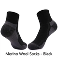 X65 Black Merino Wool Socks