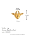 Angel Heart-shape Lock Pendant-gold