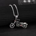 Pendentif En Acier + Chaîne En O De 30 Mm D'épaisseur Et De 50 Cm De Long D01-08