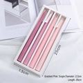 Gradient pink taper candles set in white minimalist gift box for home decor - Combination Pack (CITTA) / Gradient Pink (Rich Rose)