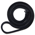 Hochwertige schwarze 90cm Hip-Hop Schlangenkette mit Webstruktur und Verschluss - Schwarz