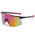 Black Frame Purple Mirror Lens