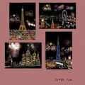 A4 Kratzbild-Set Stadtlandschaften mit Eiffelturm und London Eye Motiven im 4er-Pack - A4 Feuerwerk Moskau (4er-Pack)