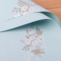 Céladon Fleurs Sauvages 20 Feuilles ; Feuilles 56*56cm (±1cm)