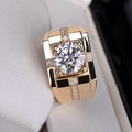 Anello da Uomo Nobile Elegante (Placcato Oro Giallo)