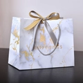 White Marble (with Gold And Silver Ribbons); Small Size 18*16*10cm