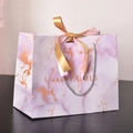 Pink Marble (gold And Pink Ribbon); Small Size 18*16*10cm