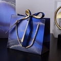 Blue And Gold (gold Ribbon); Small Size 18*16*10cm