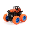 Inertia 4WD stunt toy car in orange and black with shock absorbers and off-road tires - Orange