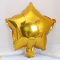 Golden star-shaped foil balloon with metallic finish for wedding and birthday decor - 10 Inch Gold Star