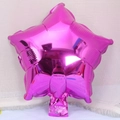 Pink star-shaped foil balloon in glossy metallic finish for birthday party decoration - 10 Inch Rose Red Star