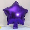 Single 10-inch purple star foil balloon with metallic finish for party decoration - 10 Inch Purple Star