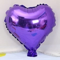 Inflatable purple heart shaped foil balloon for wedding and birthday party decorations - 10 Inch Purple Heart
