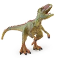 Detailed Giganotosaurus toy model with realistic green and orange scales on white background - Hollow Giganotosaurus