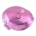 Pink metallic PVC party swirl hanging decoration with plastic hook for ceiling decor - Shiny Double Spiral-Pink (6pcs/pack)