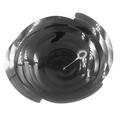 Black metallic spiral hanging decoration for parties and Christmas events - Shiny Double Spiral-Black (6pcs/pack)