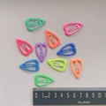 Close-up of 3cm candy-colored glowing heart hair clips with measurement details - Heart Shape