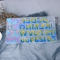 Silikonform für 26 Buchstaben und Zahlen für DIY-Harzkunst mit Hochglanzeffekt - Spiegel Alphabet - Dick - Umgekehrt 02