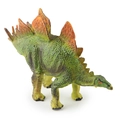 Green Stegosaurus toy dinosaur model with orange back plates for cake topper - Hollow Stegosaurus