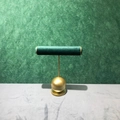 Cylinder Bracelet Stand Emerald Green/Gold