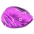 Metallic purple PVC spiral hanging swirls for birthday and wedding party wall decoration - Shiny Double Spiral-Purple (6pcs/pack)