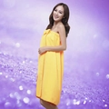 Wearable yellow microfiber bath towel wrap with bow decoration for women - 140*75CM / Orange