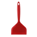 Spatola tamagoyaki in silicone rosso con testa larga e foro per appenderla - Rosso