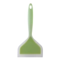 Spatule large en silicone blanc et vert pour tamagoyaki et poêles antiadhésives - Vert Translucide
