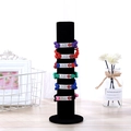 Type 1 Diabetic medical alert bracelets in 6 colors on a vertical display stand - Black Velvet
