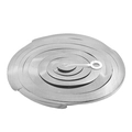 Silver metallic PVC spiral hanging swirl decoration for festive party events - Shiny Double Spiral-Silver (6pcs/pack)
