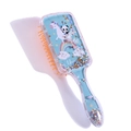 Detail of liquid glitter hairbrush with floating sequins and a cute panda unicorn print - Rainbow Pony Foam Glitter